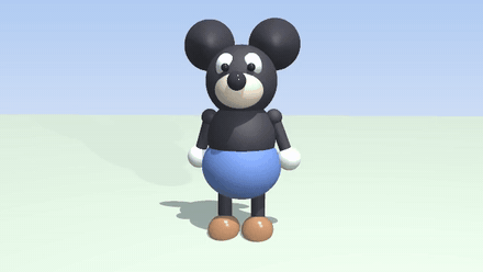 cartoon mouse waving