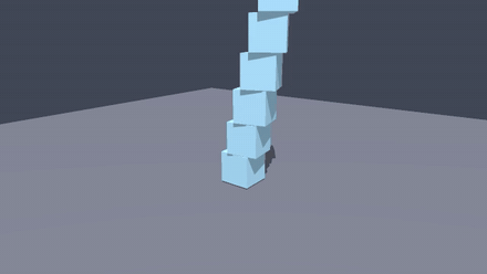 deterministic physics tower collapse